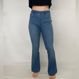 SPANX SpanxShape EveryWear Flare Jeans Vintage Indigo Denim Stretch Size‎ Large